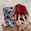 Scary Face Eyes Phone Case For Samsung A53 A52 A13 A73 A32 A51 A23 A22 A12 A02s A20e A40 A50 A21 A72 A70 Cover