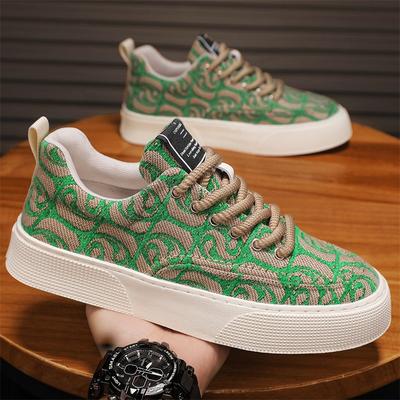 Canvas Men's Breathable Casual Shoes Low-top Trendy Men's Shoes Soft Baseplate Shoes Large Size Men's Shoes