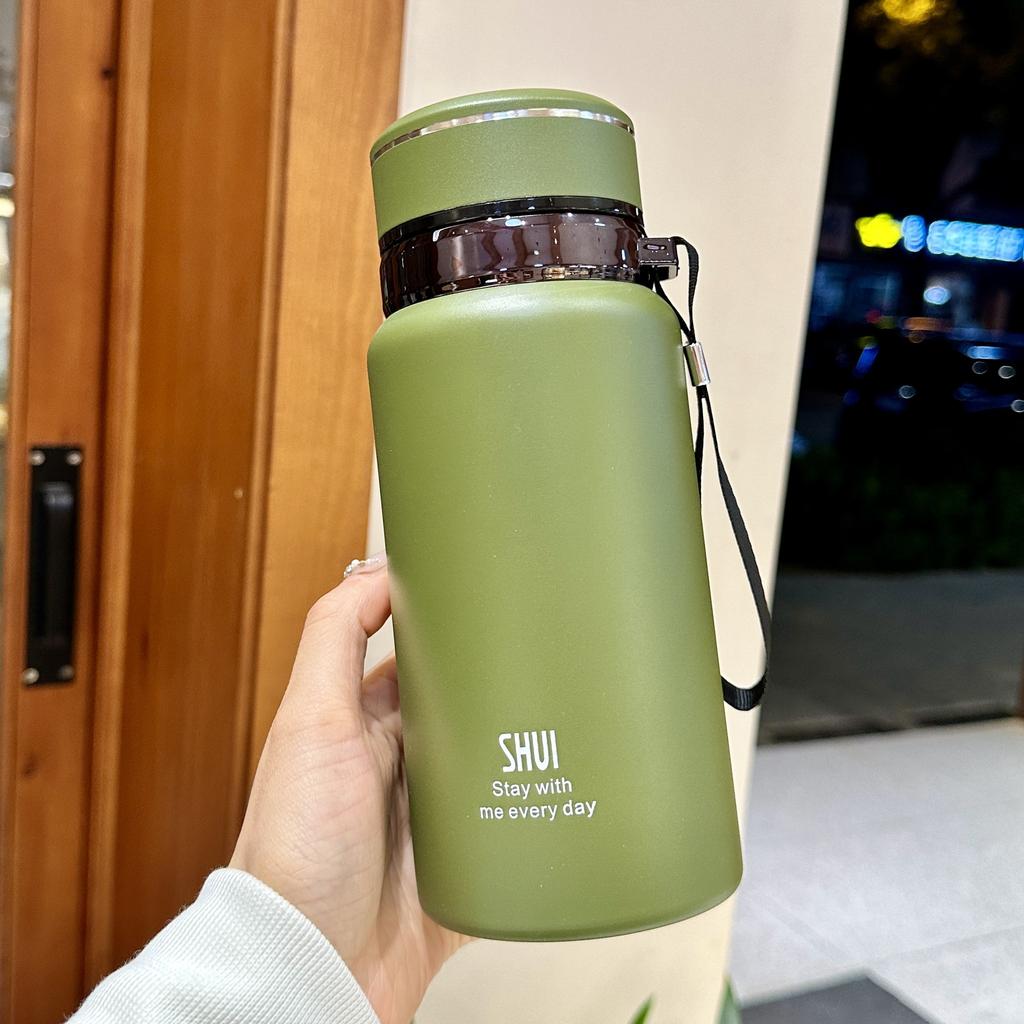 Luxury Style Thermos Cup Girls New Stylish Students Stainless Tea Portable Covered Water Cup Durable Durable Useful