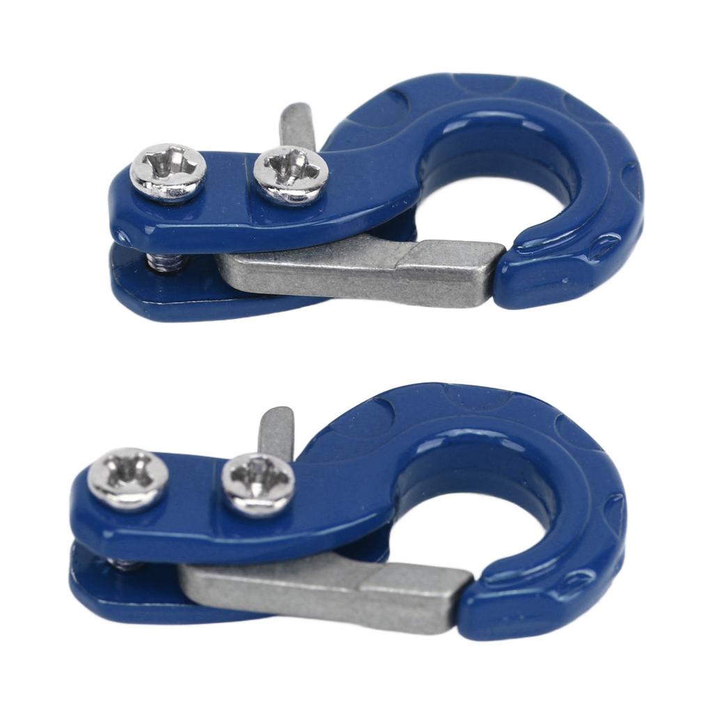 2Pcs RC Trailer Hook Aluminum Alloy Corrosion Resistant RC Trailer Chain for SCX10 110 Car Model