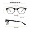 Browline Fashion Blue Light UV Slimming 8557 [Cyxus] Glasses, Glasses, Blocking, Protection, Effect, Stylish, Unisex, (01-Black)