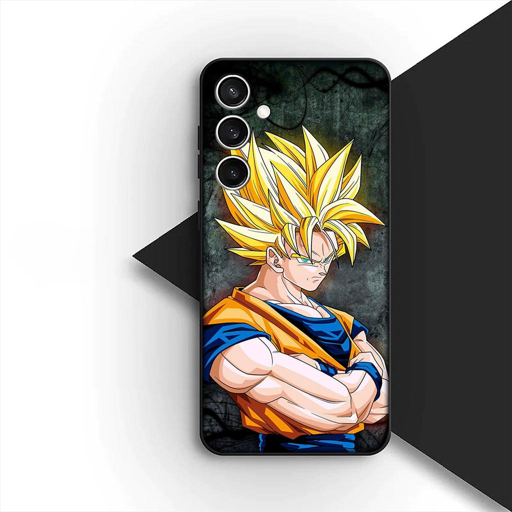 Cover for Samsung Galaxy S24 S25 S23 FE Ultra Plus S7 Edge S25+ S23+ A56 5G Phone Case Super Majin Buu Dragons Gokus Balls