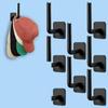 Wall Mounted Cloth Hanger Hat Racks Plastic L Shape Hat Hangers Baseball Caps Rack Hat Holder for Wall Closet Door