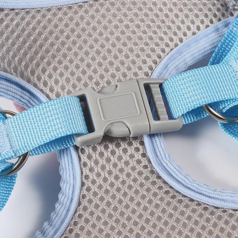 3D Kreslená vesta pro domácí mazlíčky a sada vodítka pro psy a kočky - Postroj odolný proti úniku pro venčení