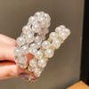 Pearl Beaded Double Layer Bracelet With Rhinestone Embellishments For Elegant Office Wear