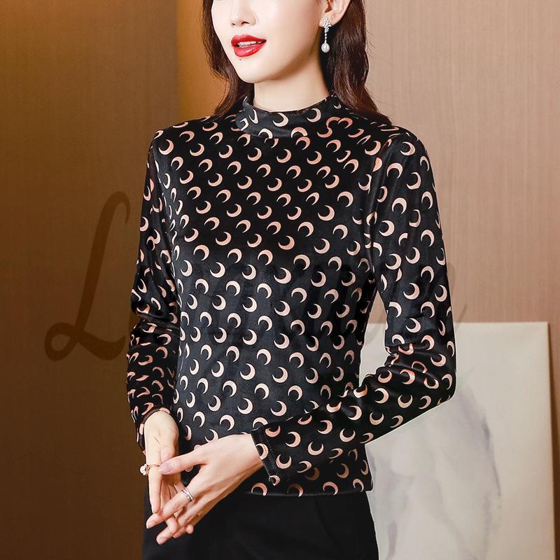 

Velvet Base Layer 2026 Autumn/Winter - Stylish Top for Young Mothers 2XL