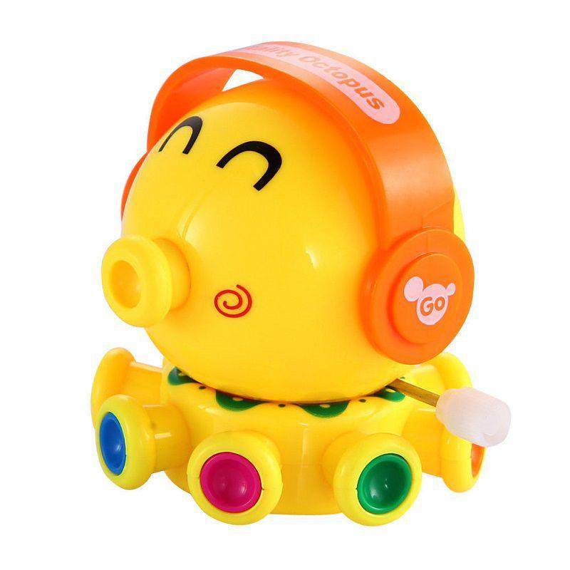 Adorable Infant Rotation Wind Up Cartoon Toy Animal Octopus With Random Colors