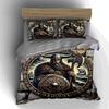 Viking-themed illustration. Bedding Duvet cover sets Duvet covers Pillowcases gifts (1 * Duvet Cover 2 * Pillowcases, without duvet insert)