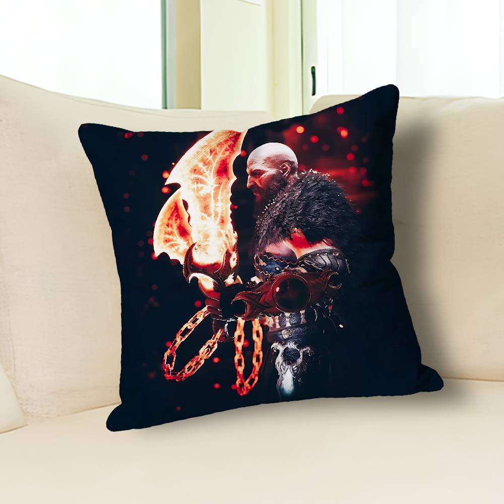 G-God of W-War Game Anime Celebrity Merchandise All-Match Printed Pillow Case Sofa Car Office Room Decoration Protector