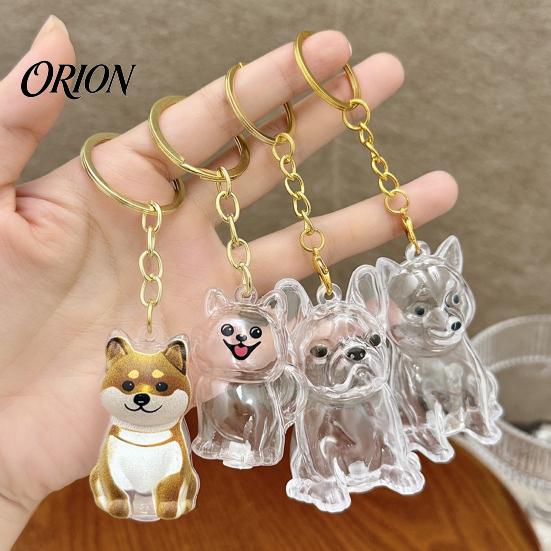 Pet Loss Sympathy Gift Hair Memorial Keychain, Dog Keepsake Holder, Transparent Jewelry Bottle Pendant, Portable Commemorative Charm for Keys