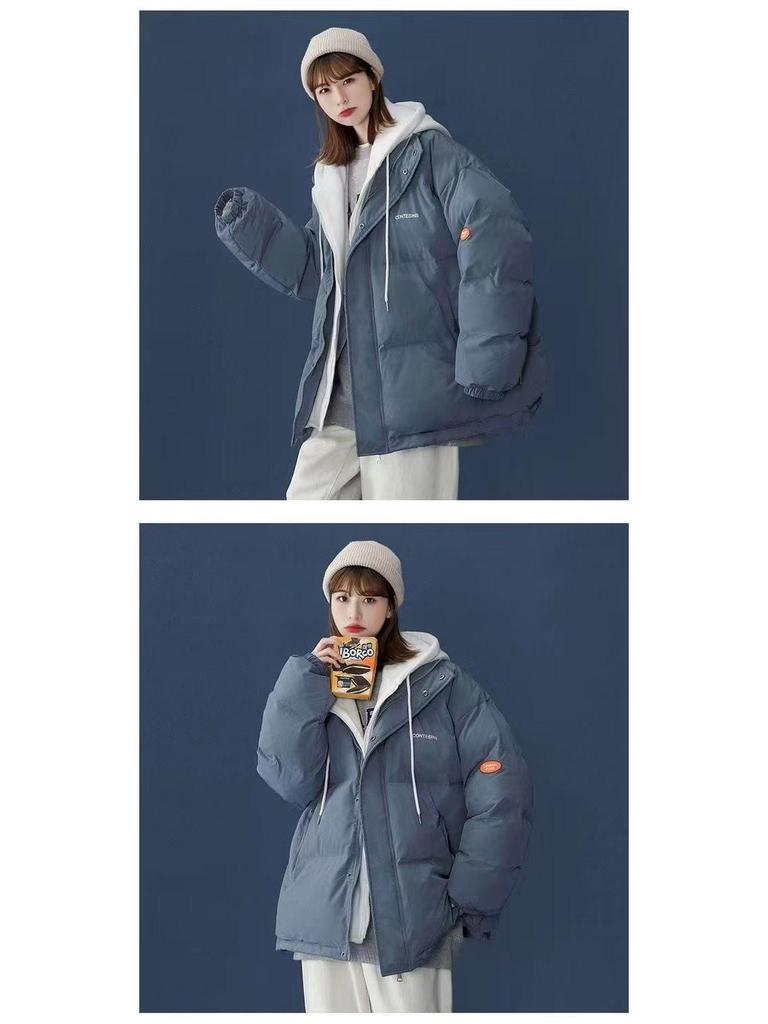 Women's Korean Style Winter Bread Coat - Short, Loose, Thickened Cotton-Padded Jacket
