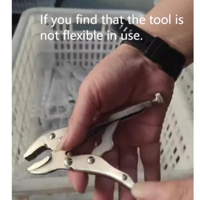Heavy Duty Locking Pliers with Adjustable Metal Face Clamp for Woodworking and Welding Repairs - Multifunctional Pressure Pliers