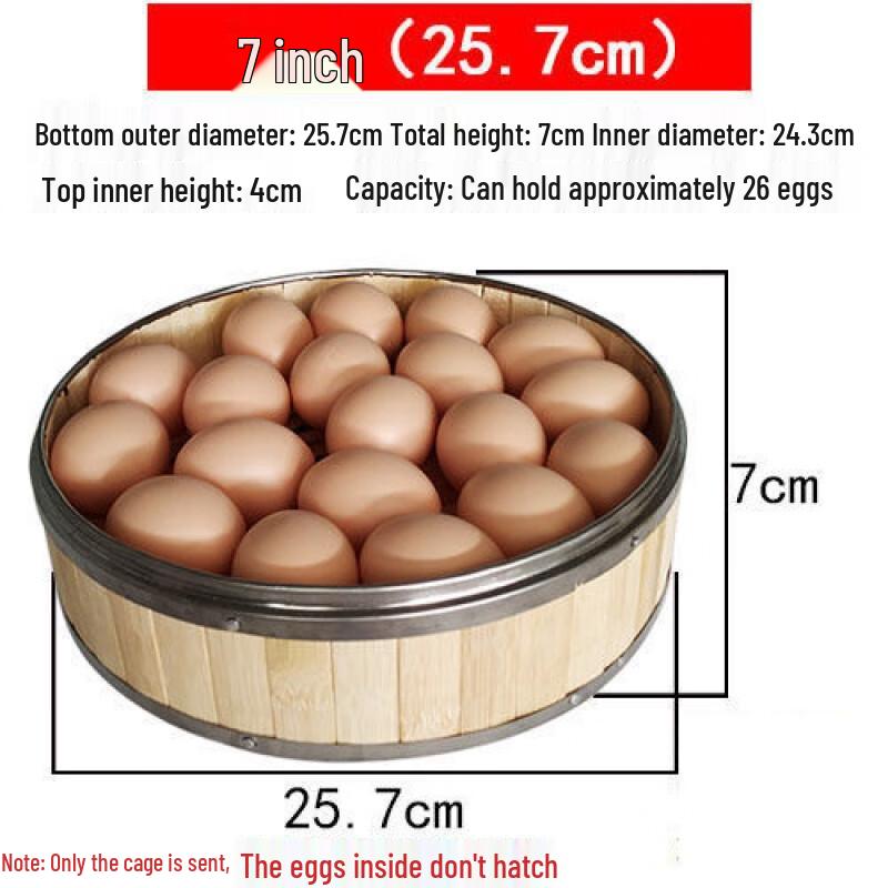 Bamboo Steamer Basket with Stainless Steel Rim