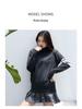 TB BROWIN High-Neck Sweater: Unisex Wool, Four-Bar, British Style