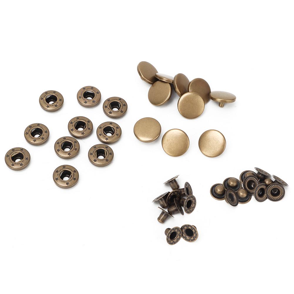 

10 шт. 15 мм металлические кнопки-заклепки, застежки, аксессуары для одежды #1