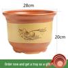 Extra-Large Purple Clay Ceramic Bonsai and Orchid Flower Pot