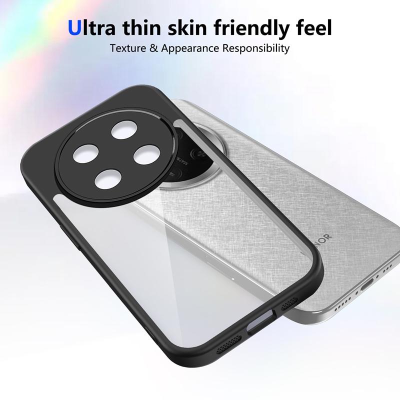 Transparent Silicone Case For Honor X9C X8B X6C X8C X7C X9C X60 PRO Play 60 Plus PC Back TPU Bumper Shockproof Clear Phone Cover