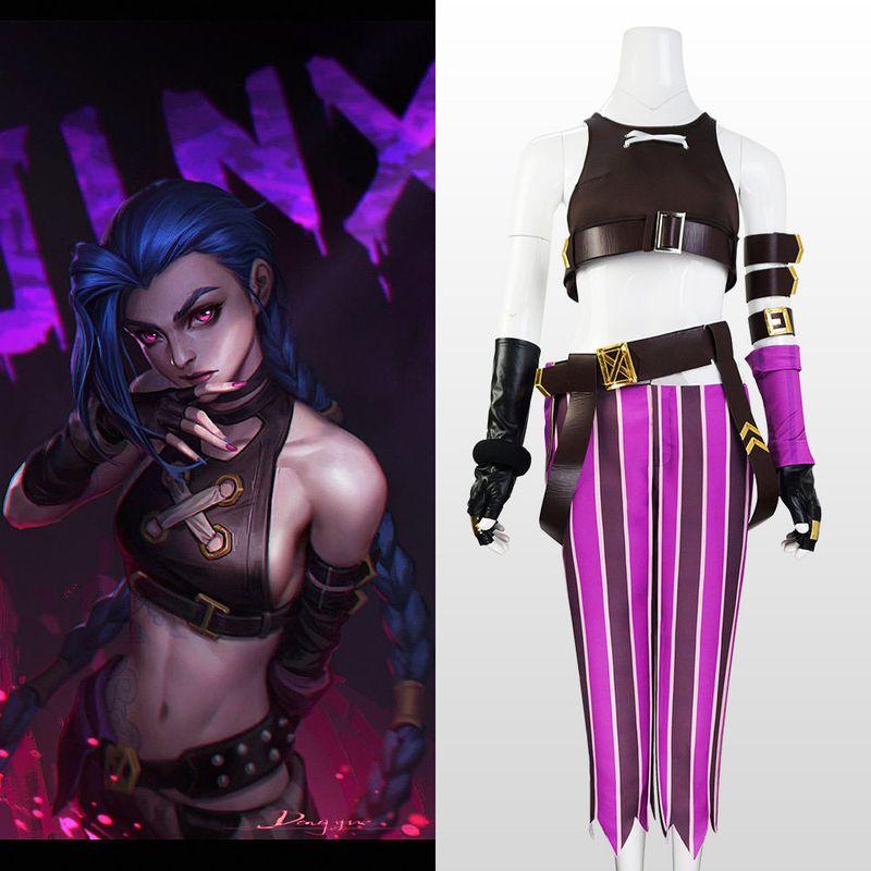League of Legends Cosplay Costume Lol Jinx Battle of Two Cities Rampage Loli Cosplay Costume Bang Bang Cosplay Outfit