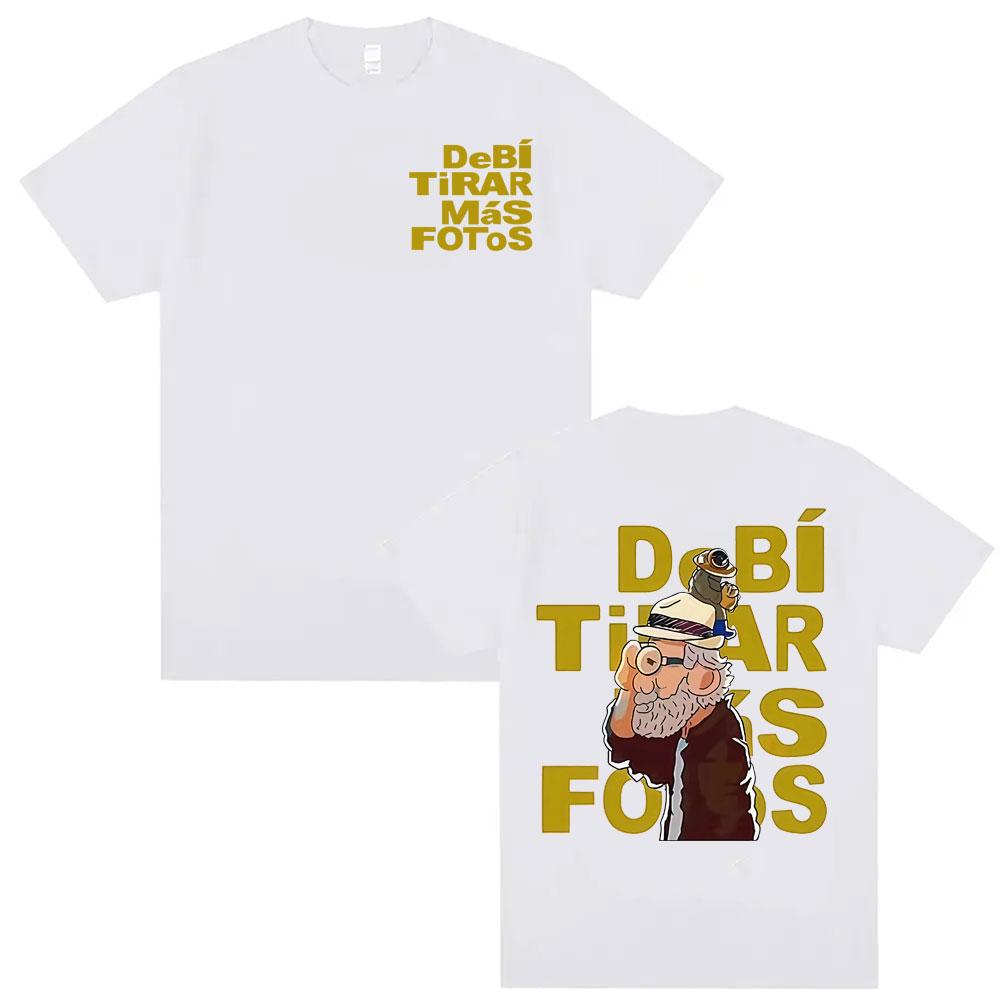 Bad Bunny Debi Tirar Mas Fotos DTMF Album T Shirt Men Women Harajuku Retro Classic Hot Sale T-shirts Short Sleeve Casual T-shirt