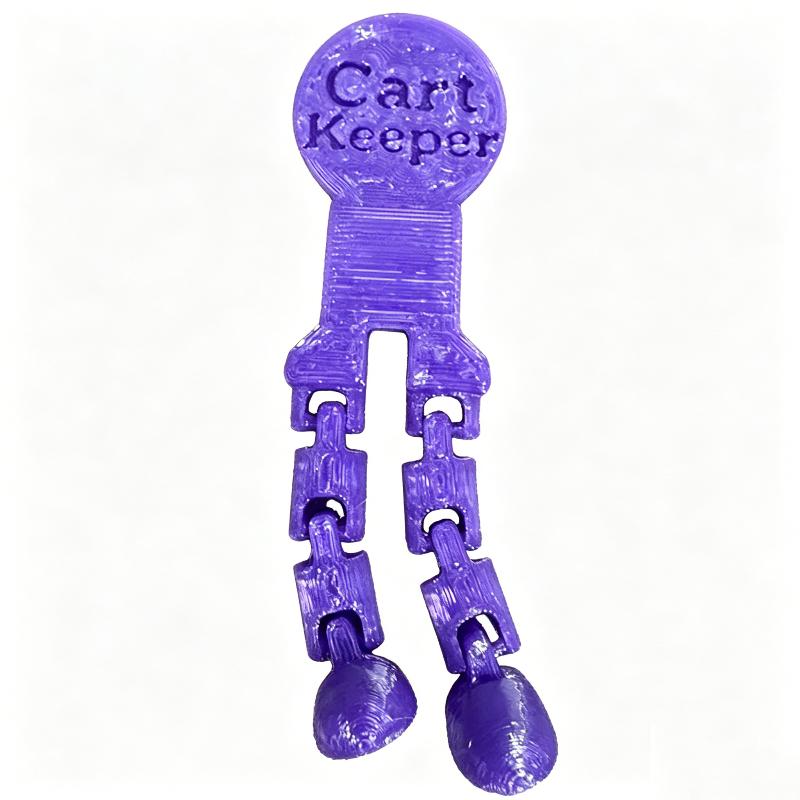 Creative Shopping Cart Keychain, Unlocking Tool & Cart Token. Durable Plastic, Cute & Portable Design. Great Gift Idea