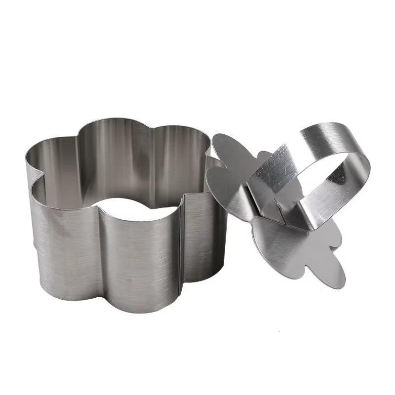 1PC Heart-shaped Five-pointed Star Biscuit Stainless Steel Mold Salad Diy Bakeware Tool Cake Tool Salad Dessert Sushi Tool
