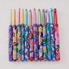 Knitting Tools Color Cartoon Soft Pottery Handle Crochet Long Soft Pottery Handle Aluminum Crochet Set of 12 Bags