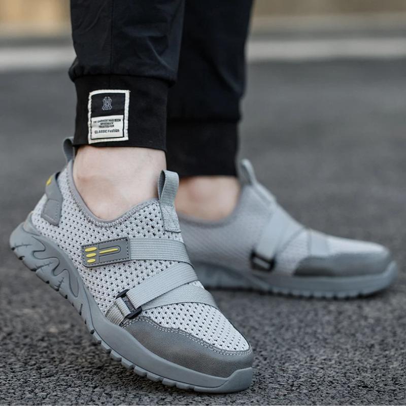 

Summer Safety Shoes Labor Protection Shoes Breathable Work Shoes Anti Smash Work Boots For Men Lightweight Plastic Toe Sneakers 36