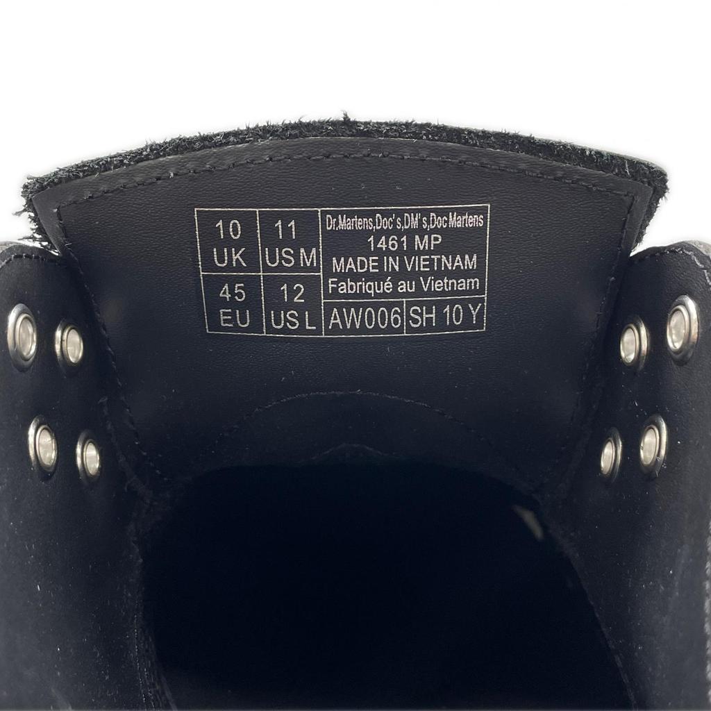 Pristine Dr.Martens Leather shoes 3-hole black leather mens 10 1461MP Used