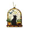 Cat Hanging Ornament Decorative Acrylic Decoration for Room Outdoor Indoor Fireplace