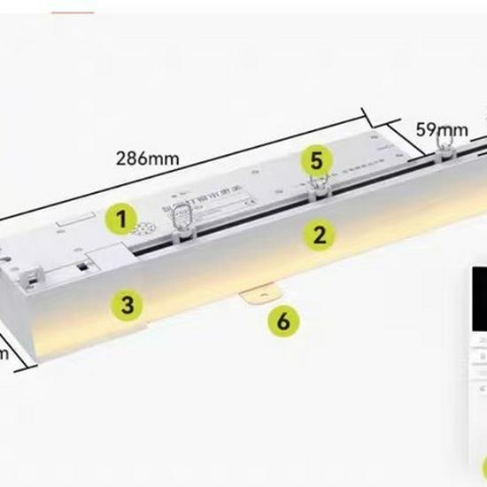 Smarter Elektrischer Vorhangmotor mit verstellbarer Lampe für Wohnzimmer, Balkon oder Schlafzimmer - Nordische Verdunkelungsvorhänge