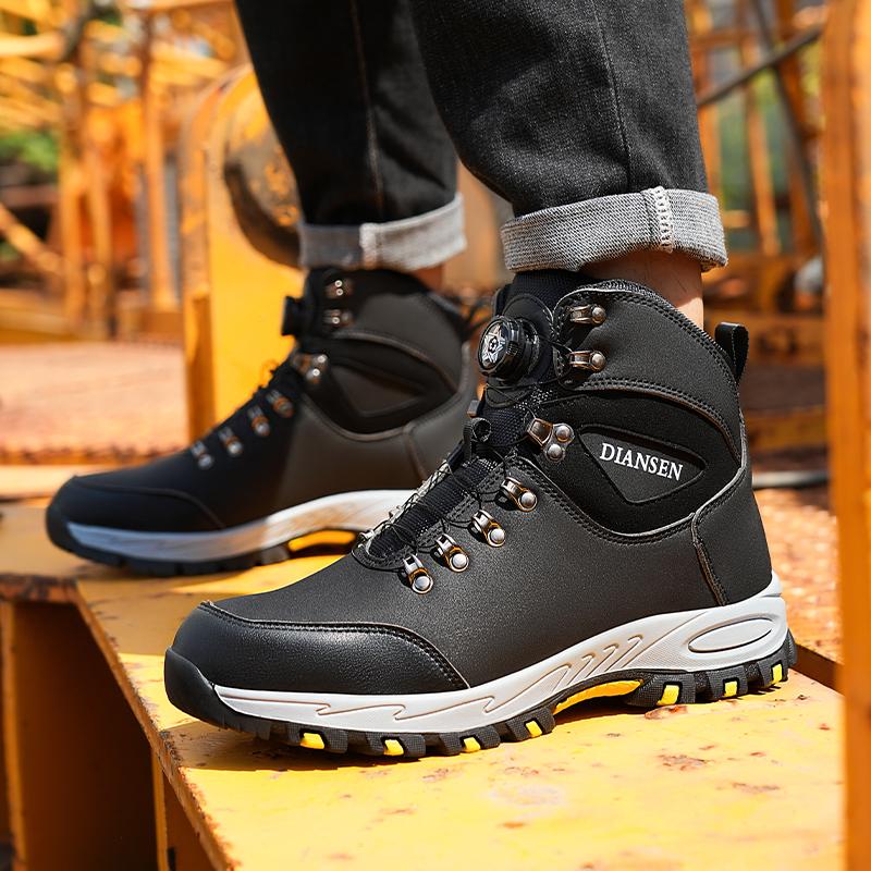 Men Work Safety Boots Steel Toe Safety Shoes Puncture Proof Working Shoes Male Outdoor Rubber Security Boots Man Waterproof Boot