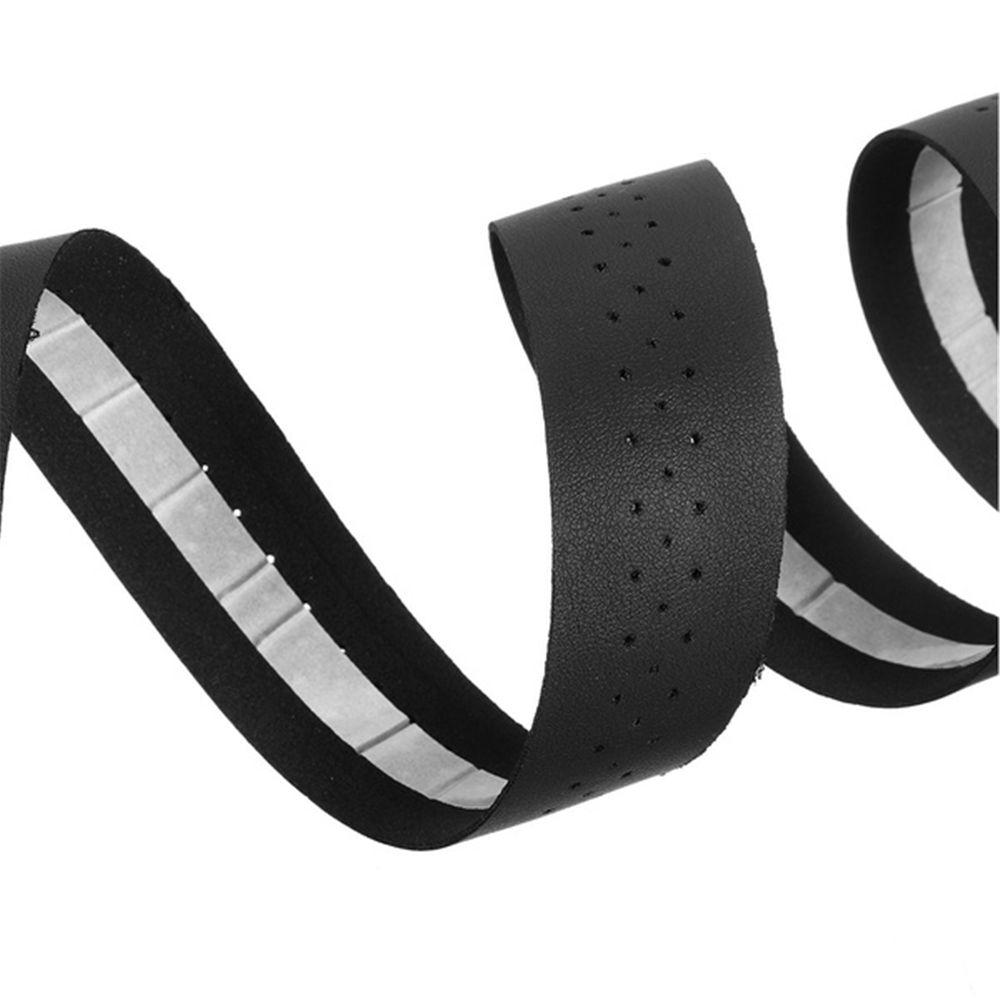 Non-slip Anti-slip Road Bike Cycling Bar Plug Bicycle Grips Leather Wrap Handlebar Tape Protective