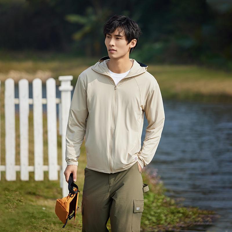 Ice Silk Sunscreen Clothing Women's UPF50 + Men's Outdoor Sunscreen Jacket UV Protection Sunscreen Clothing Original Yarn Skin Clothing