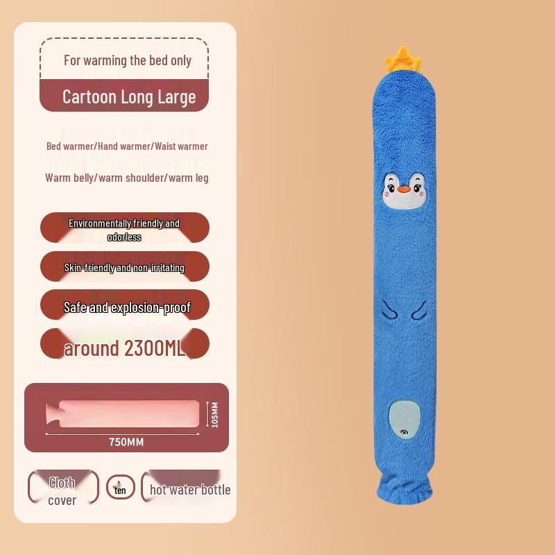 FuMaide Long Penguin Hot Water Bottle