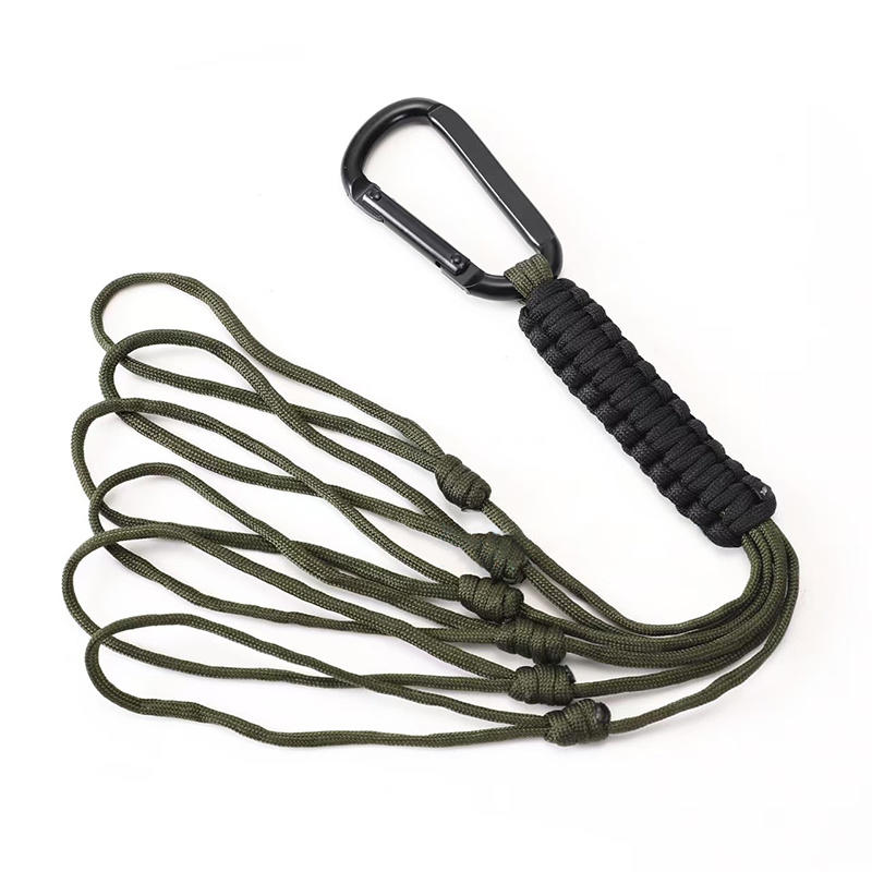 Outdoor Umbrella Rope Phone Lanyard Steel Buckle Survival Paracord Rope Nylon Knife Olecranon Lanyard Keychain Strap Pendant