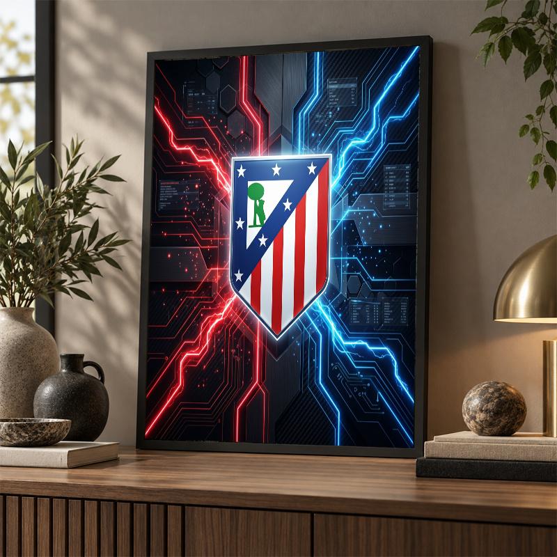 Atletico Madrid Diamond Painting Kit 5D Full Drill DIY Diamond Mosaic Wall Art Home Decor