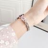 Compatible Strap for Huawei GT6, Xiaomi 9Pro, and Apple iWatch 9876SE: Drip Oil Bow Chain Style