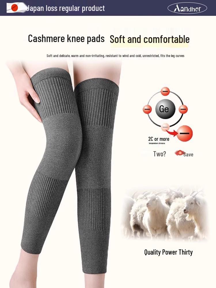 Genouillères en laine pour la chaleur des articulations - Unisexe Senior Chauffant Coupe-froid pour Automne & Hiver
