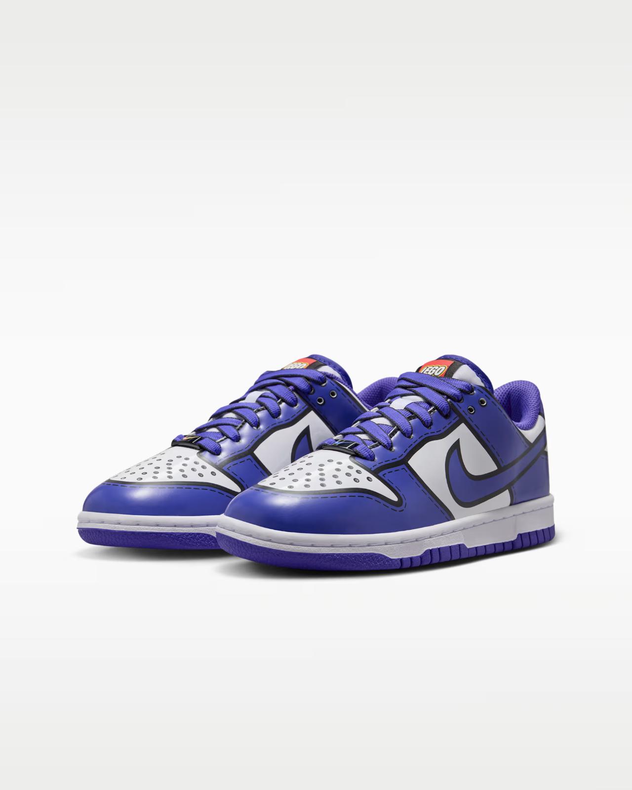 IF2117-102 LEGO A Nike GS Dunk Low Bright Concord 3.5Y
