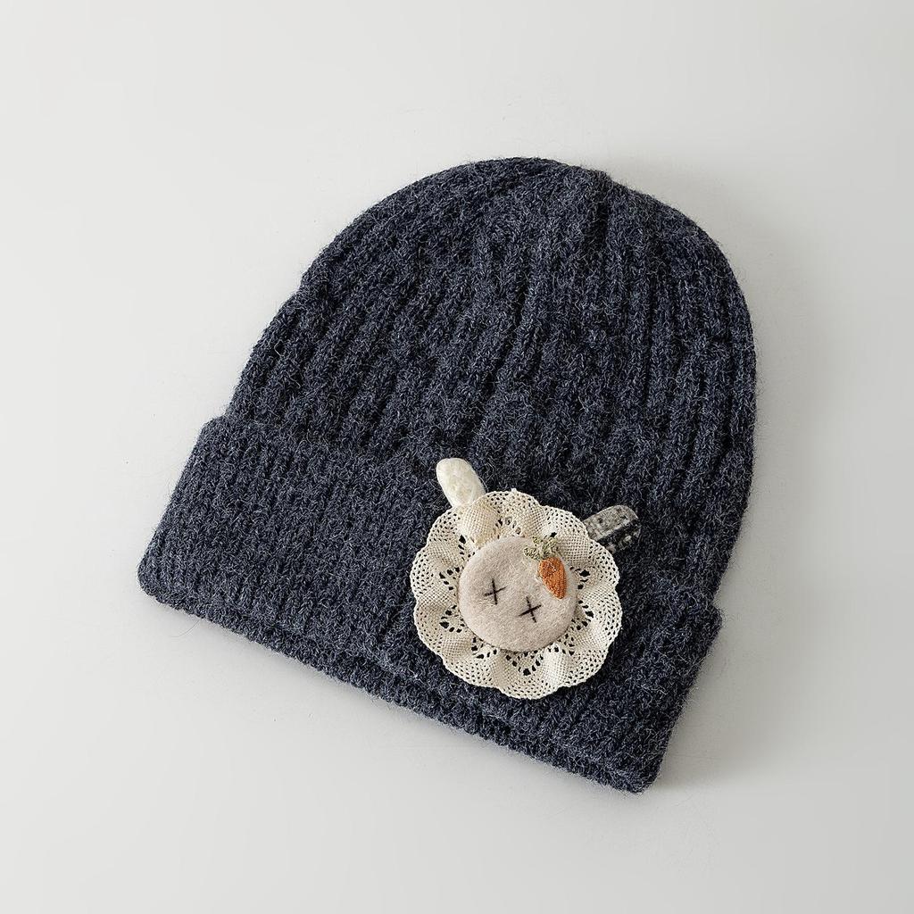 Dětská podzimní zimní vlněná čepice s ochranou uší - Větruodolná a chladuvzdorná