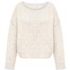 Women's Round Neck Colorblock Knitted Loose Versatile Pullover Sweater