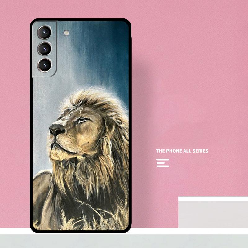 Lion Animal Phone Case For Samsung Galaxy S26 S25 S24 S20 S21 S22 S23 Ultra S10 Plus S25 FE Cover Coque