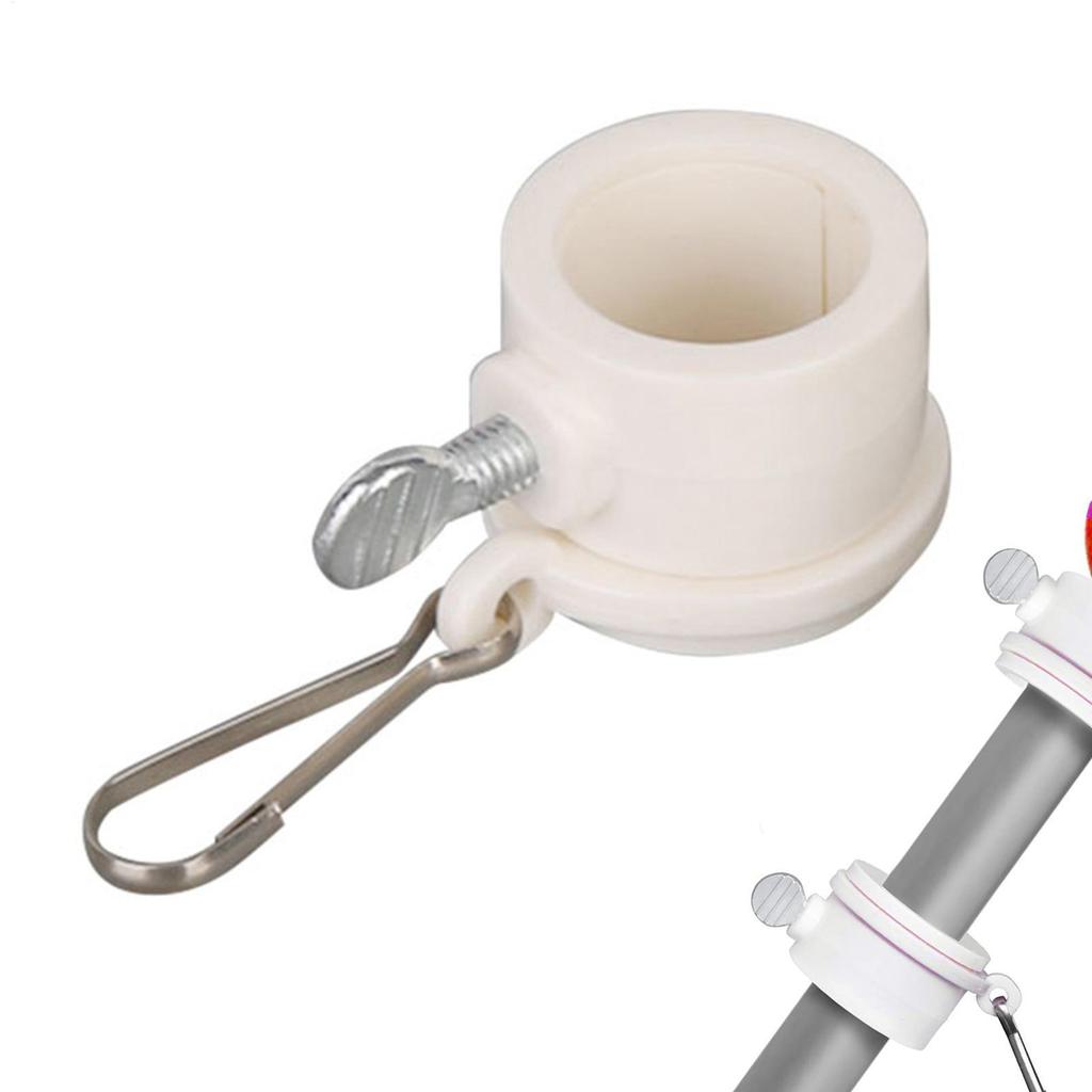 2 Pezzi Clip Girevoli per Asta della Bandiera Hardware Antigroviglio per Asta della Bandiera Girelle di Montaggio per Asta della Bandiera Girevole Rotante a 360° 0,8-1,26 Pollici Asta della Bandiera