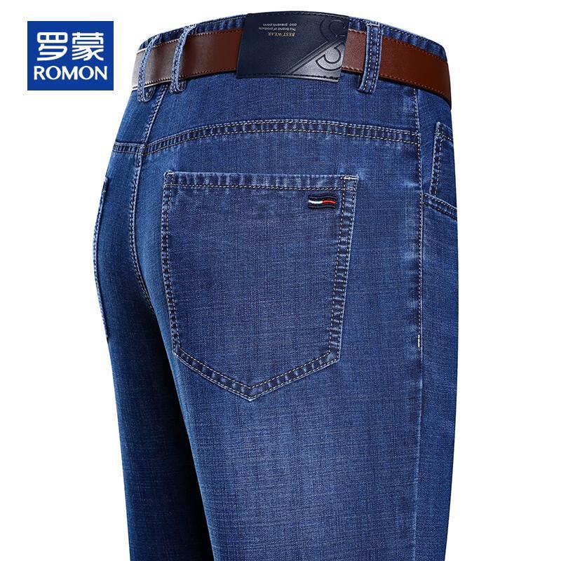 Romon Men s Loose Fit Straight-Leg Stretch Jeans 31