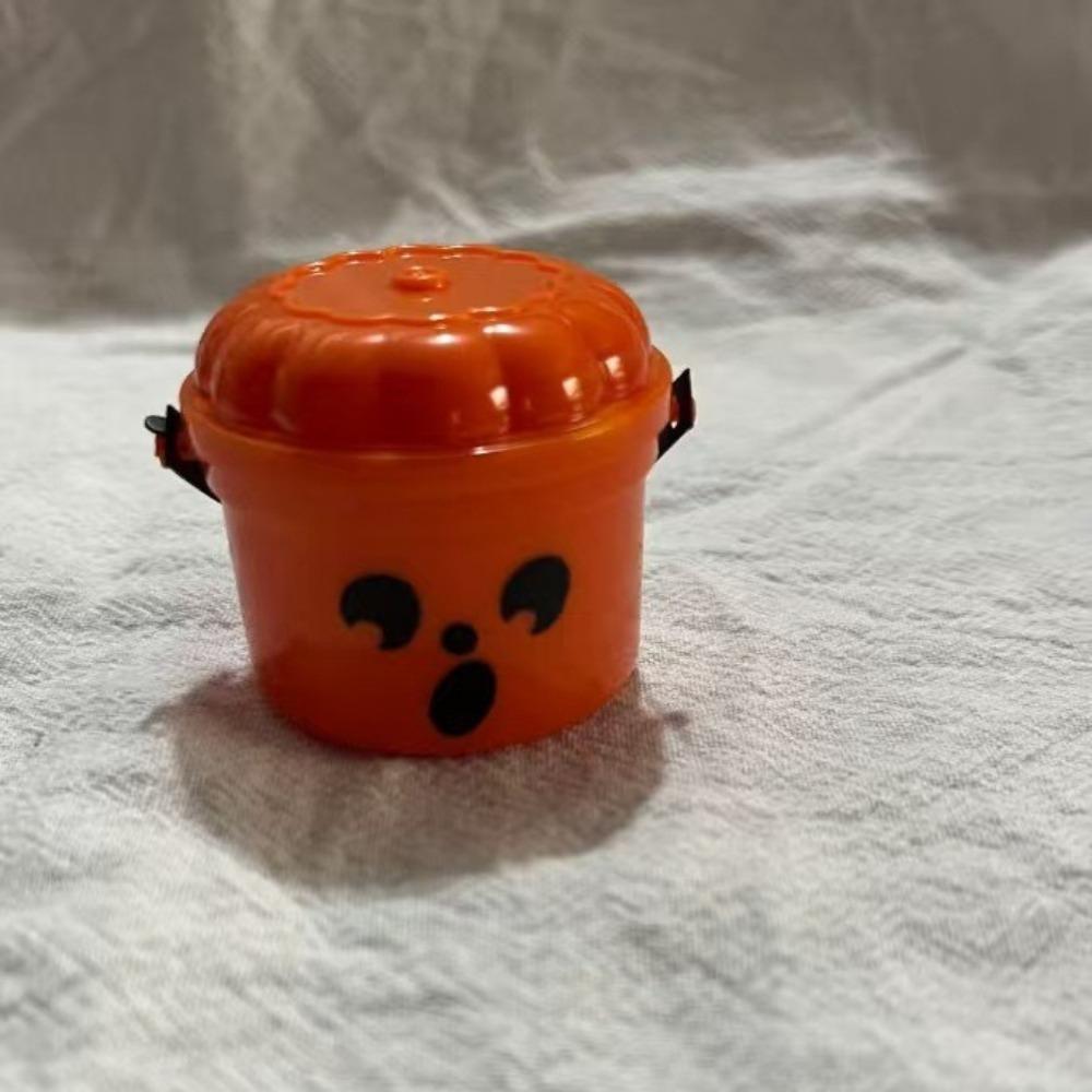 Spooky Demon Halloween Mini Boo Bucket With Handles Party Halloween Nostalgia Buckets Plastic Trick or Treat Buckets