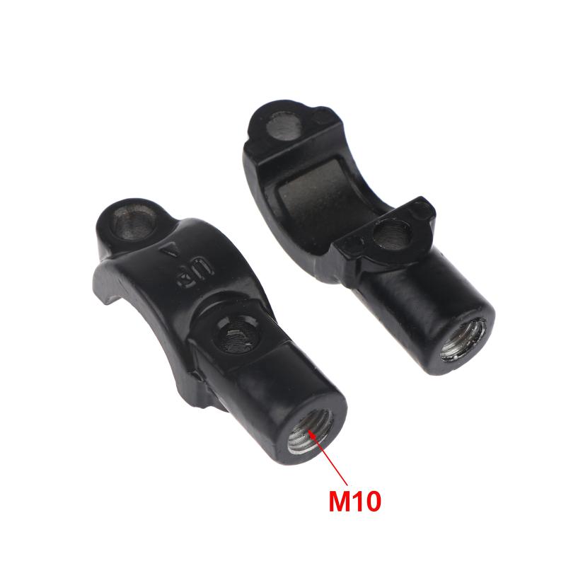 2Pcs Universal M8/M10 Lever Mirror Holder Brake/Clutch Master Cylinder Clamp Bracket Cover Fixing Seat Bolts Base Support