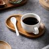 Walnut Wooden Tray Ins Wind Small Wooden Plate Japanese Rectangular Dinner Plate Cake Bread Coffee Tea Solid Wood Plate Tray