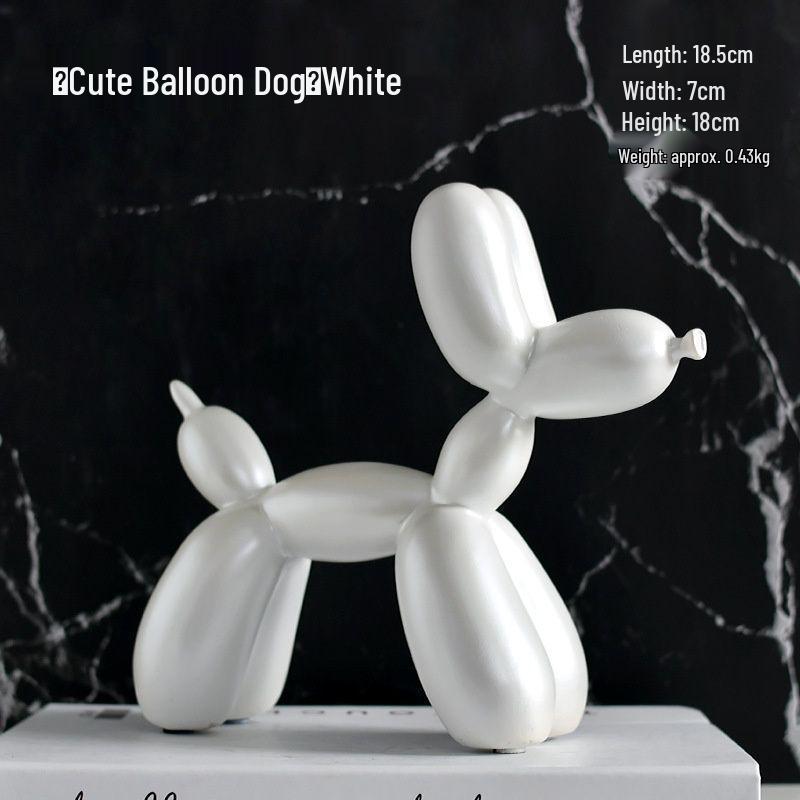 

European Creative Balloon Dog Resin Ornament for Home, Office, or Wine Cabinet