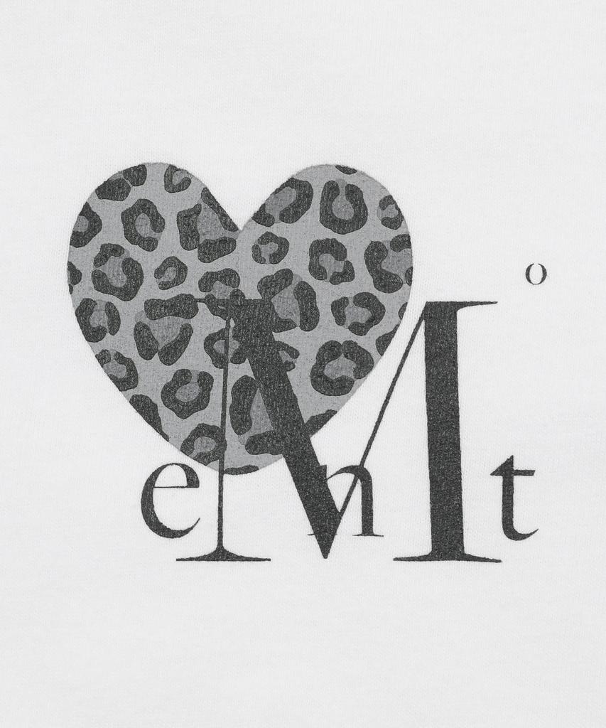 MUCENT Sierra Leopard Heart Small Logo Short Sleeve T-Shirt (2 Colors)