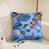 MINISO Cartoon S-Stitch Cute Cushion Cover Living Room Headboard Bedroom Office Cushion Cushion Sofa Nap Time Pillow Case